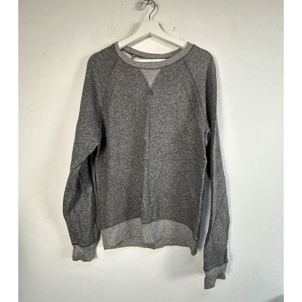 Wallin & Bros Mens Heathered Grey Crew Neck Pullover Sweatshirt Small Casual